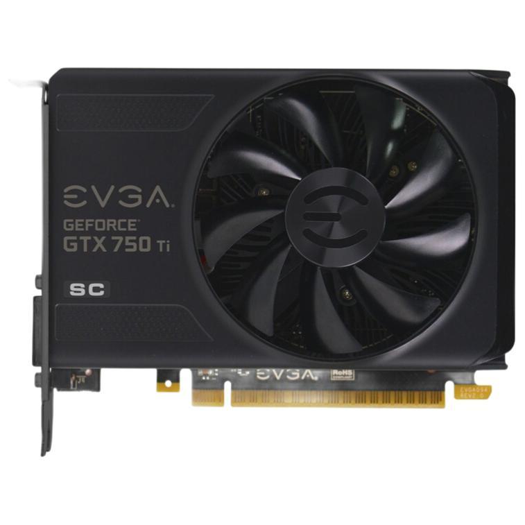 EVGA GeForce GTX 750Ti 2GB SC 显卡 2G 黑色