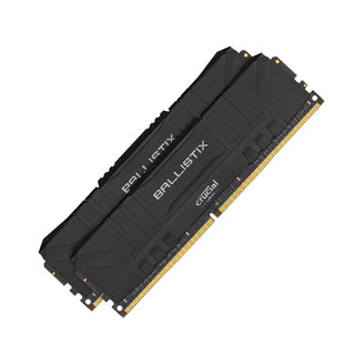 Crucial 英睿达 铂胜系列 DDR4 3600MHz 台式机内存 马甲条 黑色 16GB 8GB*2 BL2K8G36C16U4B