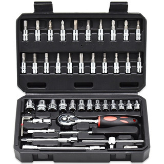 OK-TOOLS 卡夫威尔 SS046A01 汽修工具小飞套装 46件套