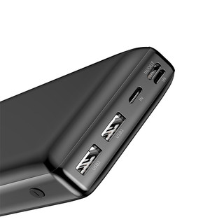 BASEUS 倍思 小简系列 X30 移动电源 黑色 30000mAh Type-C micro usb Lightning 3A双向快充