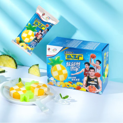 plus会员yili伊利炫菠萝口味冰淇淋80g8支盒