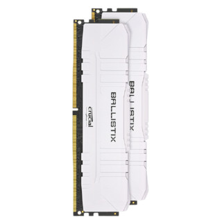 Crucial 英睿达 铂胜系列 DDR4 3000MHz 台式机内存 马甲条 白色 8GB BL8G30C15U4W