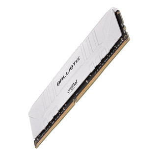 Crucial 英睿达 铂胜系列 DDR4 3000MHz 台式机内存 马甲条 白色 8GB BL8G30C15U4W