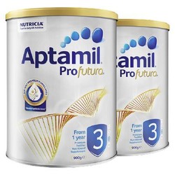 Aptamil 爱他美 新西兰澳洲爱他美白金版婴幼儿奶粉3段 900g* 2罐 三段（新版）