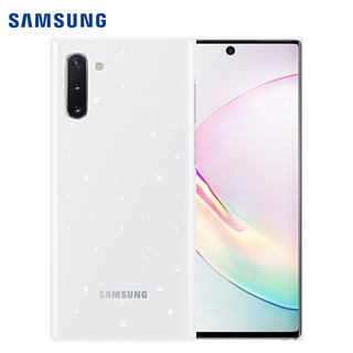 SAMSUNG 三星 Note10原装LED保护套 保护壳 后壳 外壳  防摔 LED智能背光 来电信息提醒 N9700 白色