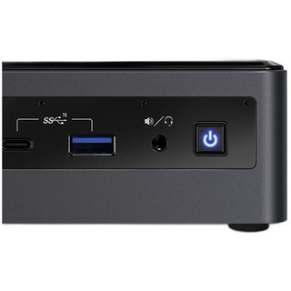 intel 英特尔 寒霜峡谷 NUC10i7FNH 商用台式机 黑色 (酷睿i7-10710U、核芯显卡、8GB、128GB SSD、风冷)