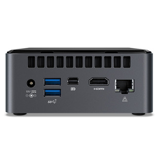 intel 英特尔 艾莱峡谷 NUC8I5INHX 家用台式机 黑色 (酷睿i5-8265U、R540X、8GB、风冷)