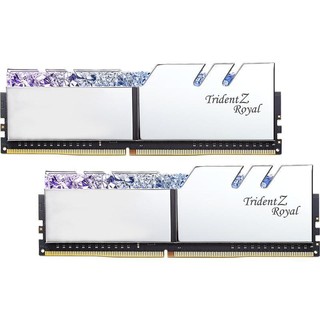 G.SKILL 芝奇 Trident Z Royal皇家戟系列 DDR4 4000MHz RGB 台式机内存 灯条 花耀银 16GB 8GB*2 F4-4000C15D-16GTRS