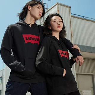 Levi's 李维斯 男女款连帽卫衣 19622 黑色 L