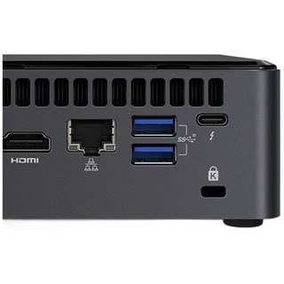intel 英特尔 NUC8I5BEK 台式机 黑色(酷睿i5-8259U、核芯显卡、8GB、256GB SSD、风冷)