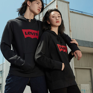 Levi's 李维斯 男女款连帽卫衣 19622 黑色 M