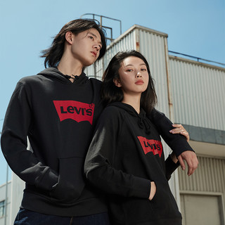 Levi's 李维斯 男女款连帽卫衣 19622 黑色 XS