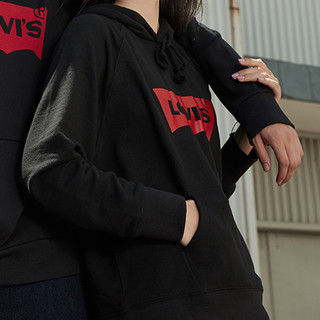 Levi's 李维斯 男女款连帽卫衣 19622 黑色 XS