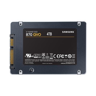 SAMSUNG 三星 870 QVO SATA 固态硬盘 4TB（SATA3.0）