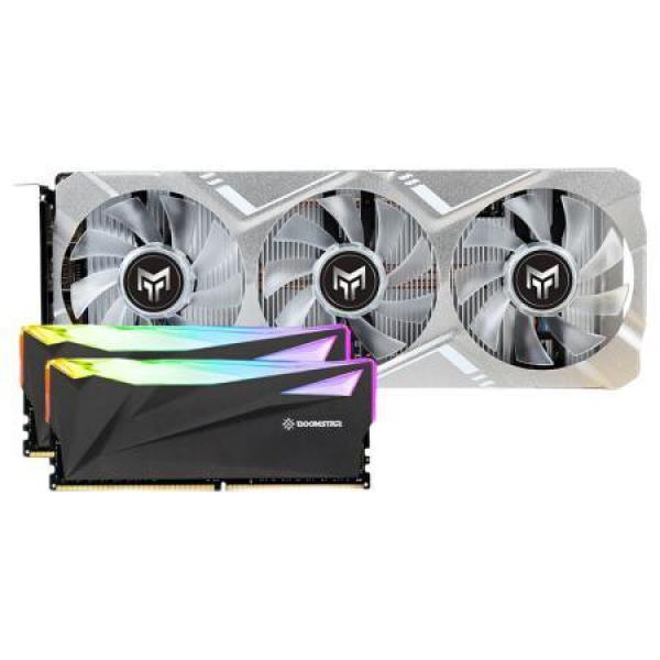 galaxy 影驰 geforce rtx 2060 金属大师 oc 显卡 6gb 银色 星曜 3600