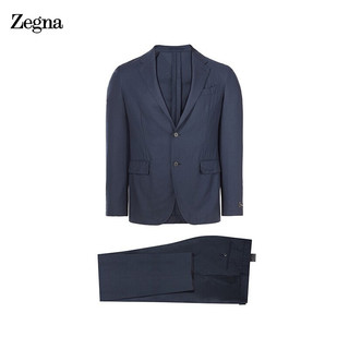 PLUS会员：Ermenegildo Zegna 杰尼亚 822601 男士羊毛西服套装