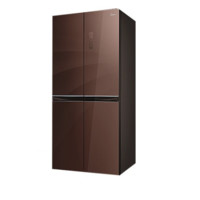 Midea 美的 伯雅高端系列 BCD-476WGPM(E) 单循环 风冷十字对开门冰箱 476L 咖啡色