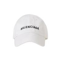 BALENCIAGA 巴黎世家 GLOW IN THE DARK 中性款棒球帽 （白色)