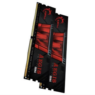 G.SKILL 芝奇 Aegis DDR4系列 F4-2666C19S-8GIS DDR4 2666MHz 台式机内存 普条 黑红色 8GB