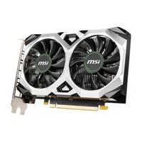 MSI 微星 GeForce GTX 1650 D6 VENTUS XS OC 万图师 显卡 4GB 银黑色