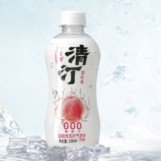 SPRINGS & MOUNTAINS 清泉出山 清汀 无糖气泡水 白桃味 330ml*6瓶