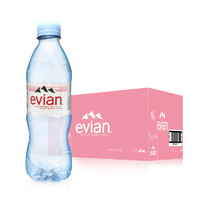 黑卡会员：evian 依云 天然矿泉水 500ml*24瓶装