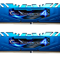 G.SKILL 芝奇 Ripjaws 4系列 DDR4 3000MHz 台式机内存 兰博基尼蓝 16GB 8GBx2 F4-3000C15D-16GRBB