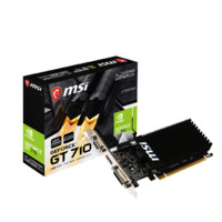 MSI 微星 GT 710 1GD3H LP 显卡 1GB 黑色