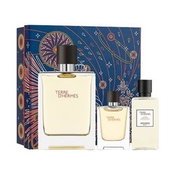 HERMÈS 爱马仕 大地香根草淡香精礼盒(香水100ml+沐浴乳40ml+Q香12.5ml)