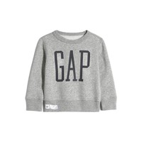 Gap 盖璞 656444 男幼童卫衣 灰色黑字 120cm