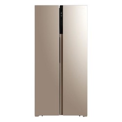Midea 美的 冰箱450升对开门双开门风冷无霜智能家电超薄大容量冰箱BCD-450WKZM(E) 金色