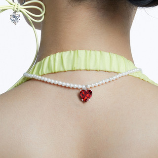 HEFANG Jewelry 何方珠宝 BOBO联名系列 HFJ037089 梦幻爱心925银项链