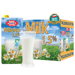 MLEKOVITA 妙可 波兰进口 妙可Mlekovita 低脂牛奶纯牛奶 1L*12盒 整箱装