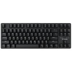 RAPOO 雷柏 V500PRO-87 87键 2.4G无线机械键盘 黑色 雷柏红轴 无光