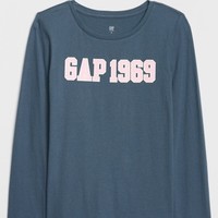 Gap 盖璞 LOGO长袖T恤