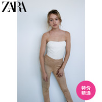 ZARA 夏季新款 女装 绒面质感效果打底裤 04387265710