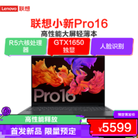 Lenovo 联想 小新Pro16笔记本电脑(6核12线程R5-5600H 16G 512G 2.5K 120Hz GTX1650）深空灰