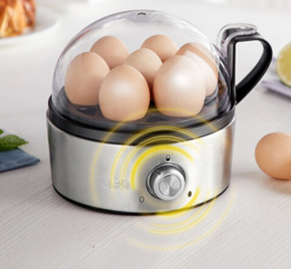 Solis 索利斯 煮蛋器蒸蛋器迷你不锈钢  多功能自动断电防干烧
