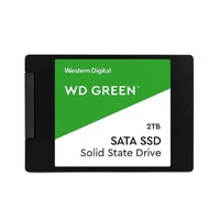 西部数据 WD Green绿盘 SSD固态硬盘 SAT3.0串口 2.5英寸台式机笔记本电脑办公固态 标配 2TB（WDS200T2G0A）