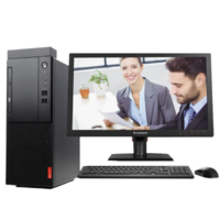 Lenovo 联想 启天 M427 八代酷睿版 21.5英寸 商用台式机 黑色 (酷睿i3-8100、核芯显卡、8GB、1TB HDD、风冷)