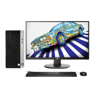 HP 惠普 ProDesk 480 G4 23.8英寸 台式机 黑色(酷睿i3-7100、核芯显卡、4GB、1TB HDD、风冷)