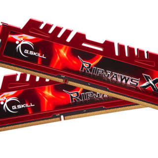 G.SKILL 芝奇 RipjawsX系列 DDR3 1600MHz 台式机内存 马甲条 红色 8GB F3-12800CL10S-8GBXL