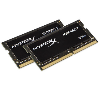 Kingston 金士顿 Impact系列 DDR4 2133MHz 笔记本内存 普条 黑色 16GB 8GB*2 HX421S13IBK2/16
