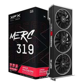 XFX 讯景 RX 6700 XT 海外版 OC 显卡 12GB 黑色