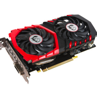 MSI 微星 GeForce GTX 1050Ti GAMING X 4G 显卡 4GB 黑红色