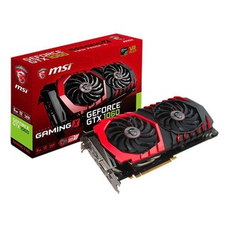 MSI 微星 红龙 GeForce GTX 1060 GAMING X 显卡 6GB 黑红色