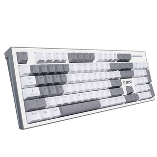 MSI 微星 GK50Z PIXEL 60度灰 104键 有线机械键盘