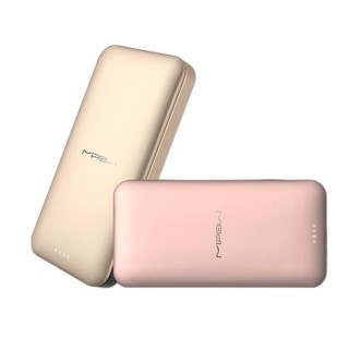 MiPow 麦泡 SPL10 移动电源数据线二合一 金色 10000mAh micro usb 2.4A快充