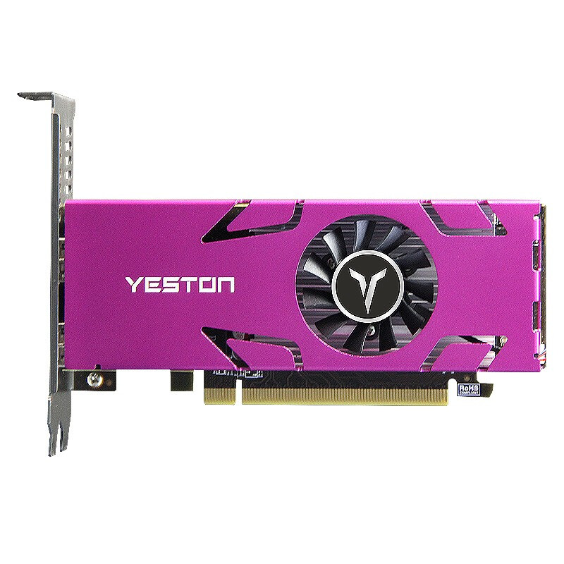 yeston 盈通 RX 550 4G 4HDMI GA 显卡 4GB 粉色