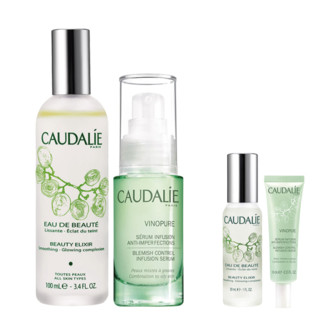 CAUDALIE 欧缇丽 抗氧净痘套装 (精华爽肤水100ml+30ml+平衡精华液30ml+净痘精华10ml)